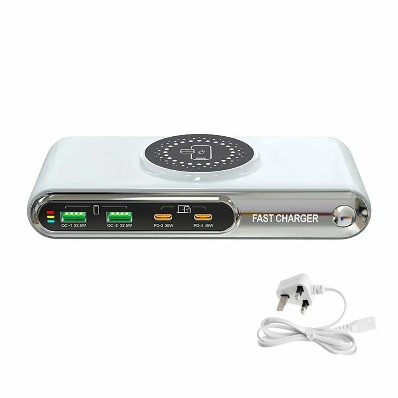 Зарядная станция 45W с беспроводной зарядкой и USB-C