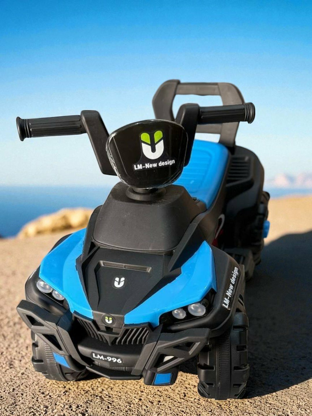 Квадроцикл детский на аккумуляторе - Лазурный — фото 1