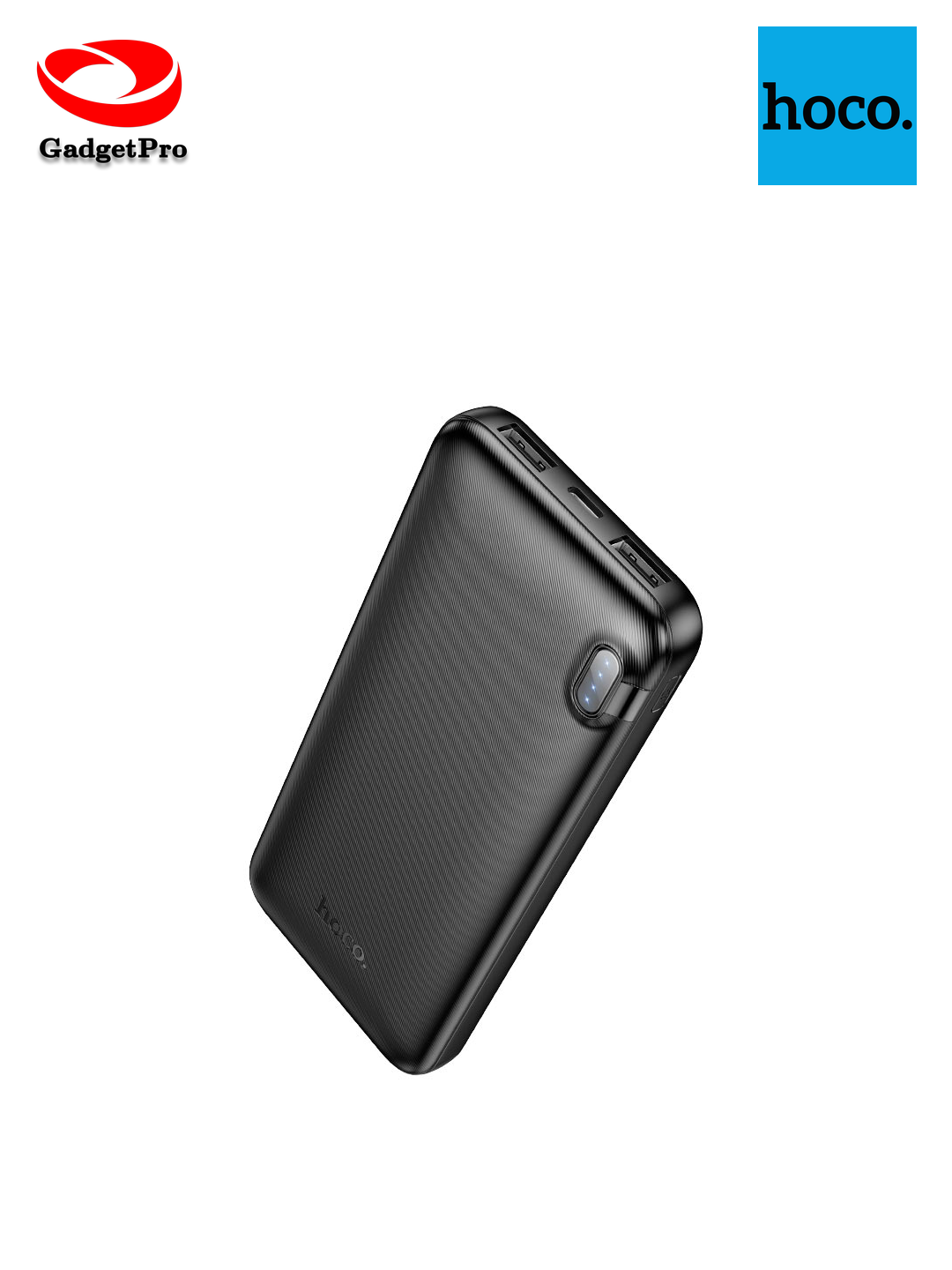 Внешний аккумулятор Hoco J128 10000mAh Black: надежный портативный Power Bank для телефона и планшета. черный