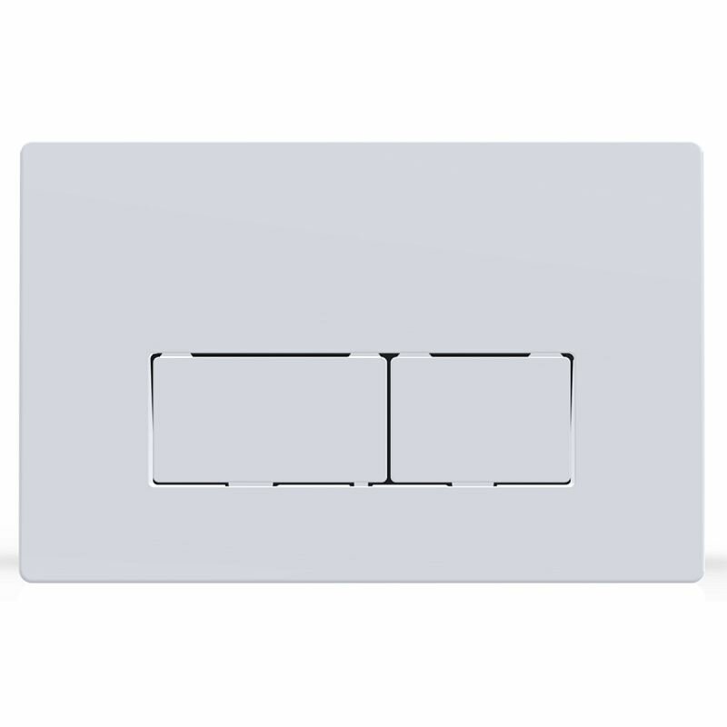 Кнопка смыва AZARIO двойная квадратная цвет белый (AZ-8200-0090/AZ-P58-0130)