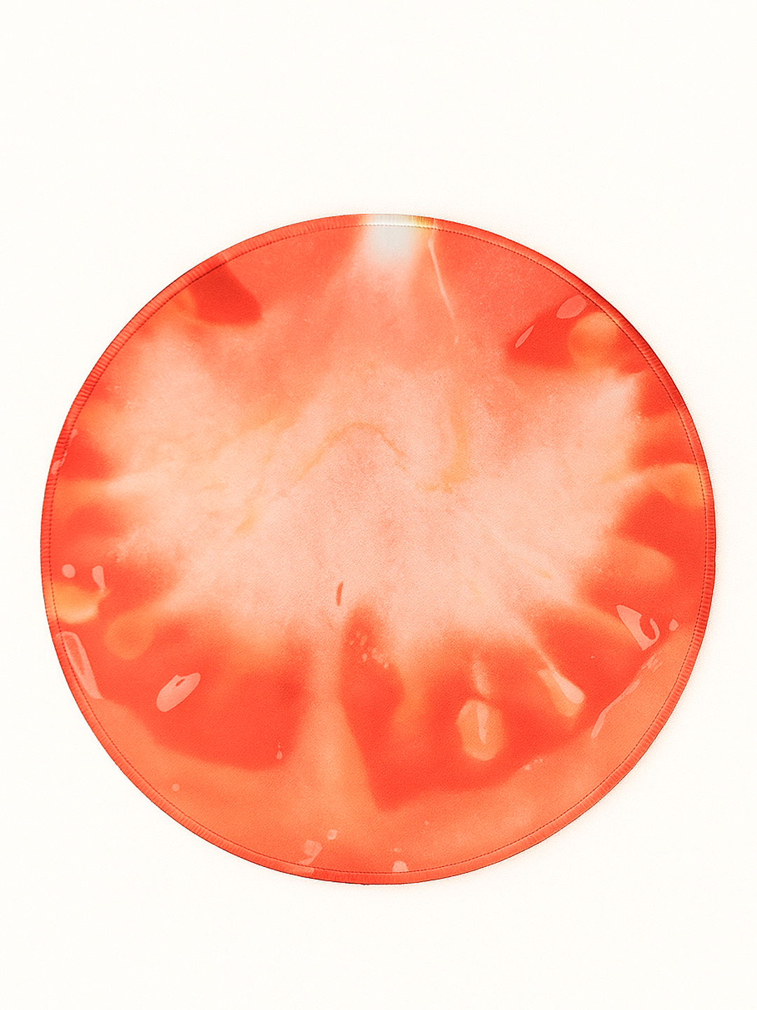 Коврик для мыши "G7", круглый, с принтом фрукт, прошитые края, 25см