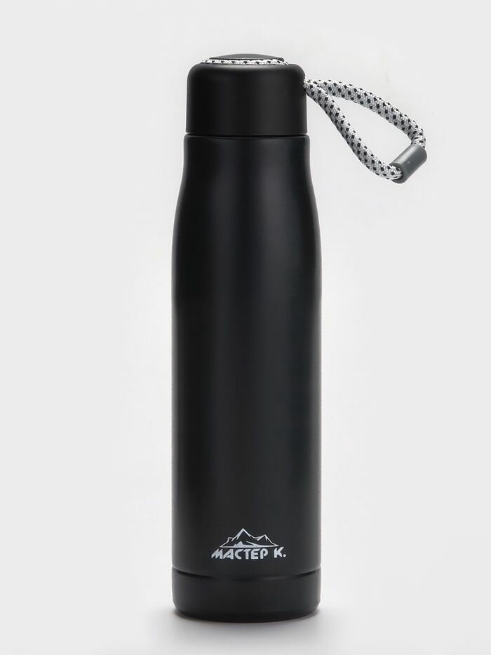 Термос Traveller Мастер К. , 600 мл, для чая, кофе, сохраняет тепло 10 ч, 26 7 см, черный