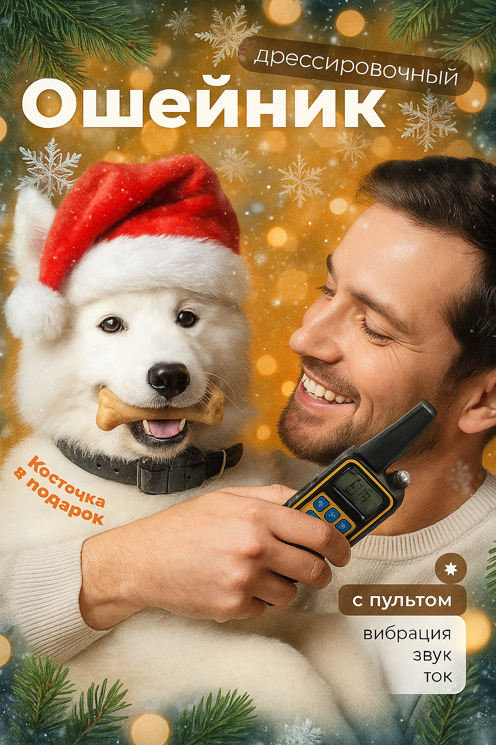 Электронный ошейник для собак для дрессировки и коррекции поведения собак