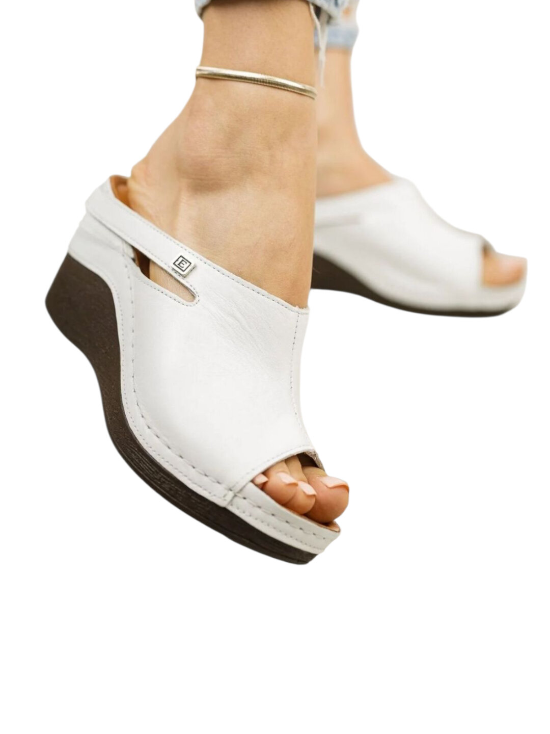 Сабо  Сабо женские, на платформе, Турция, 100% кожа