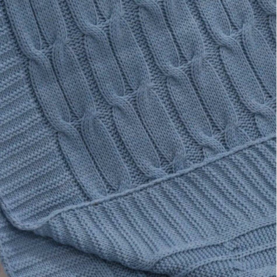 Плед Nipperland, для новорожденных, хлопок, серый, 120x90 см