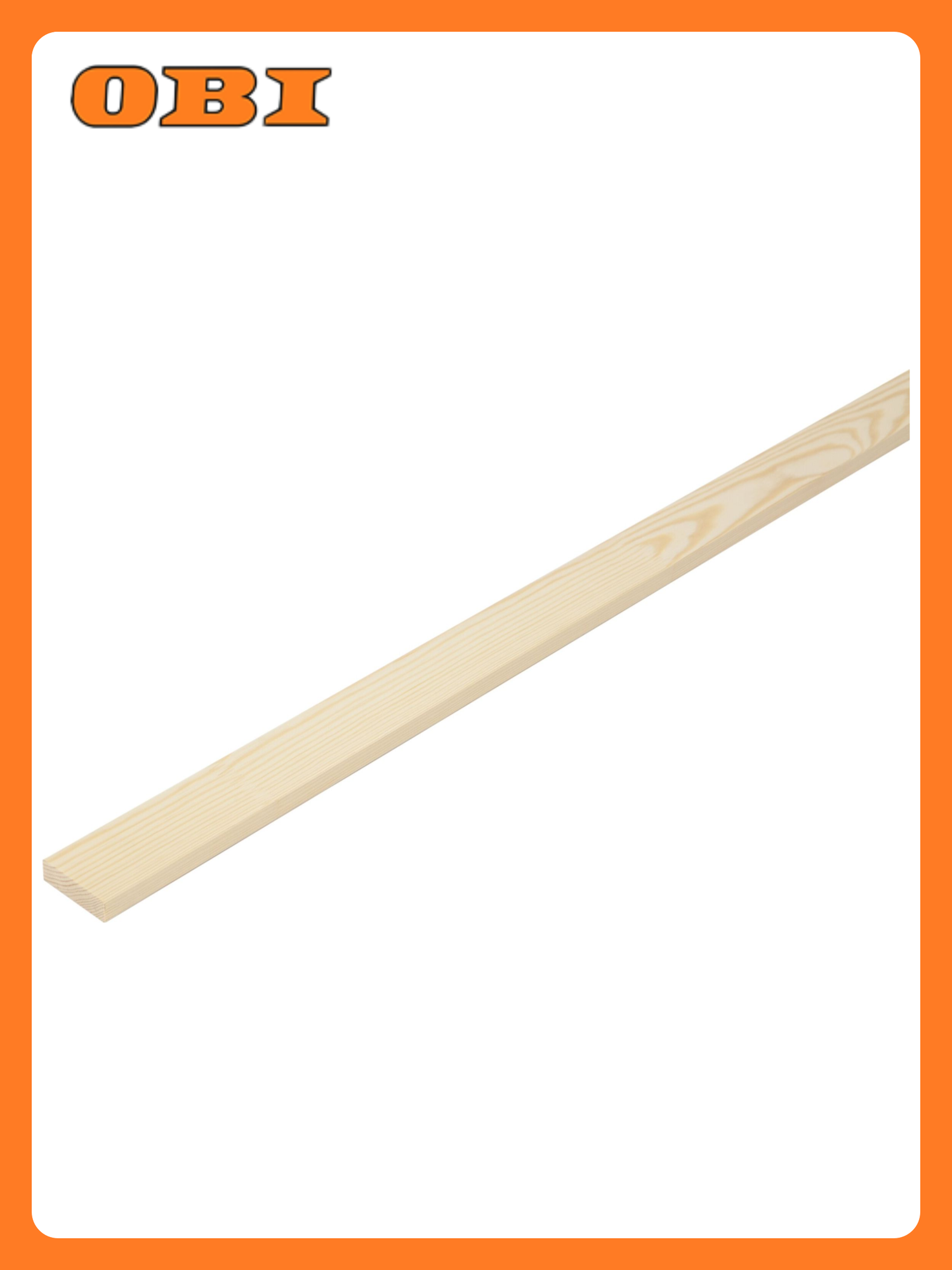 Рейка сорт Экстра 2400x60x19 мм гладкая шлифованная хвойная бежевая