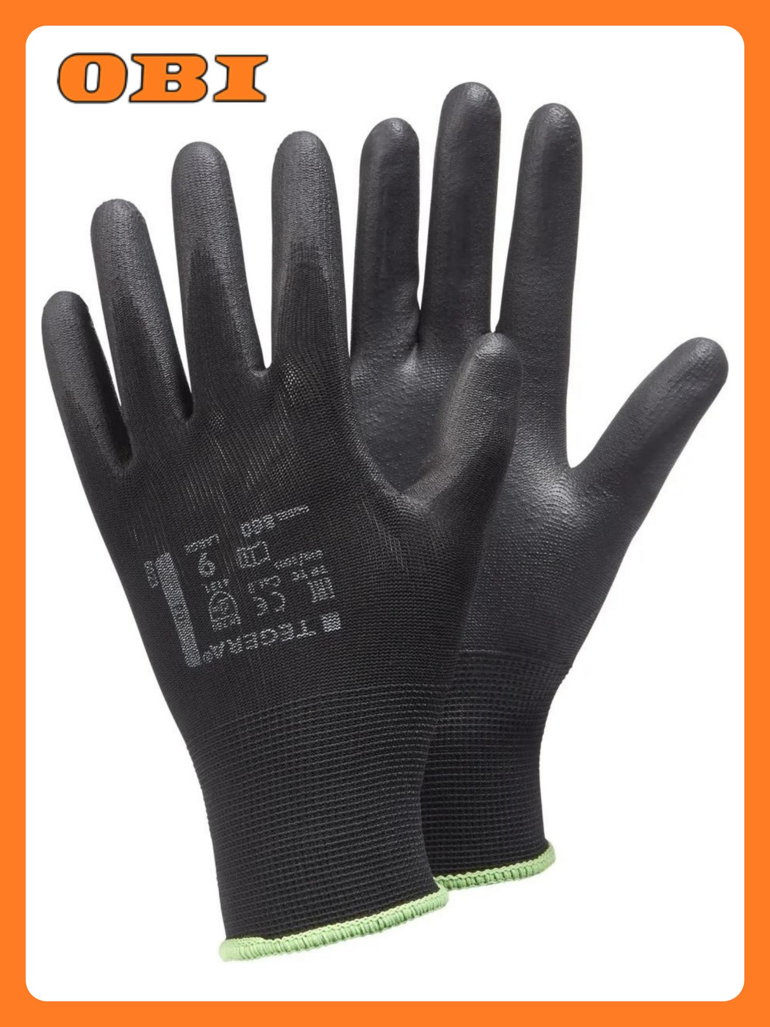 Садовые перчатки TEGERA  нейлон  размер 10  многоразовые  бесцветные