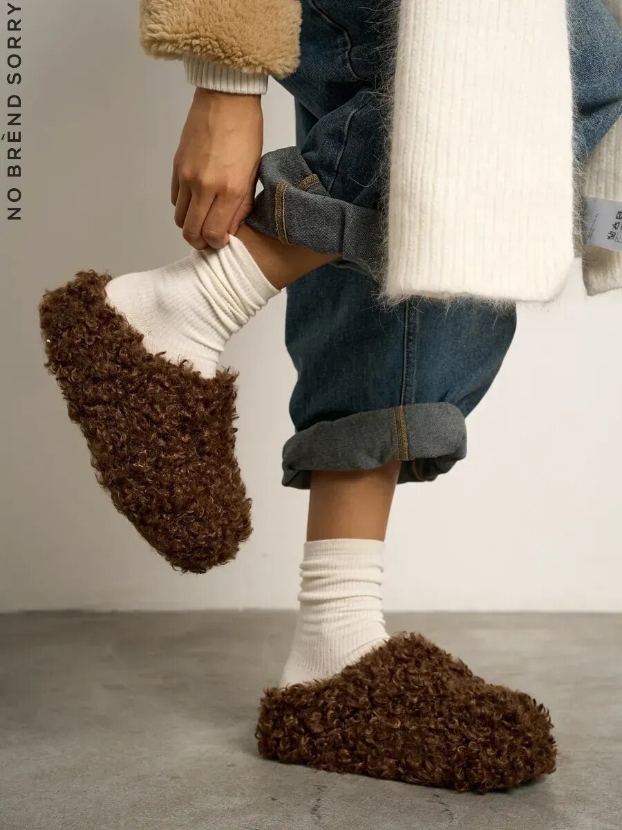 Тапочки Домашние пушистые