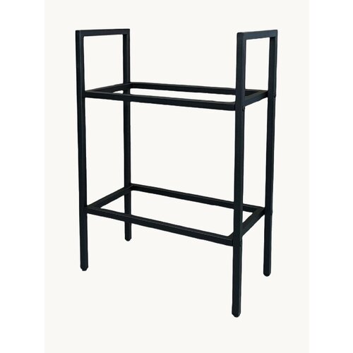 Дровница Лофт напольная сталь 3 полки высота 110см черная 6109₽