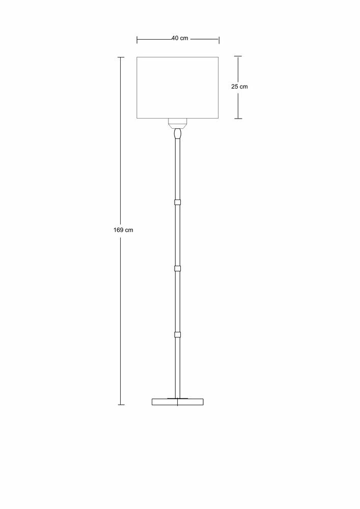 Торшер Arte Lamp JAMIE белый/черный/золотой IP20 A4090PN-1BK