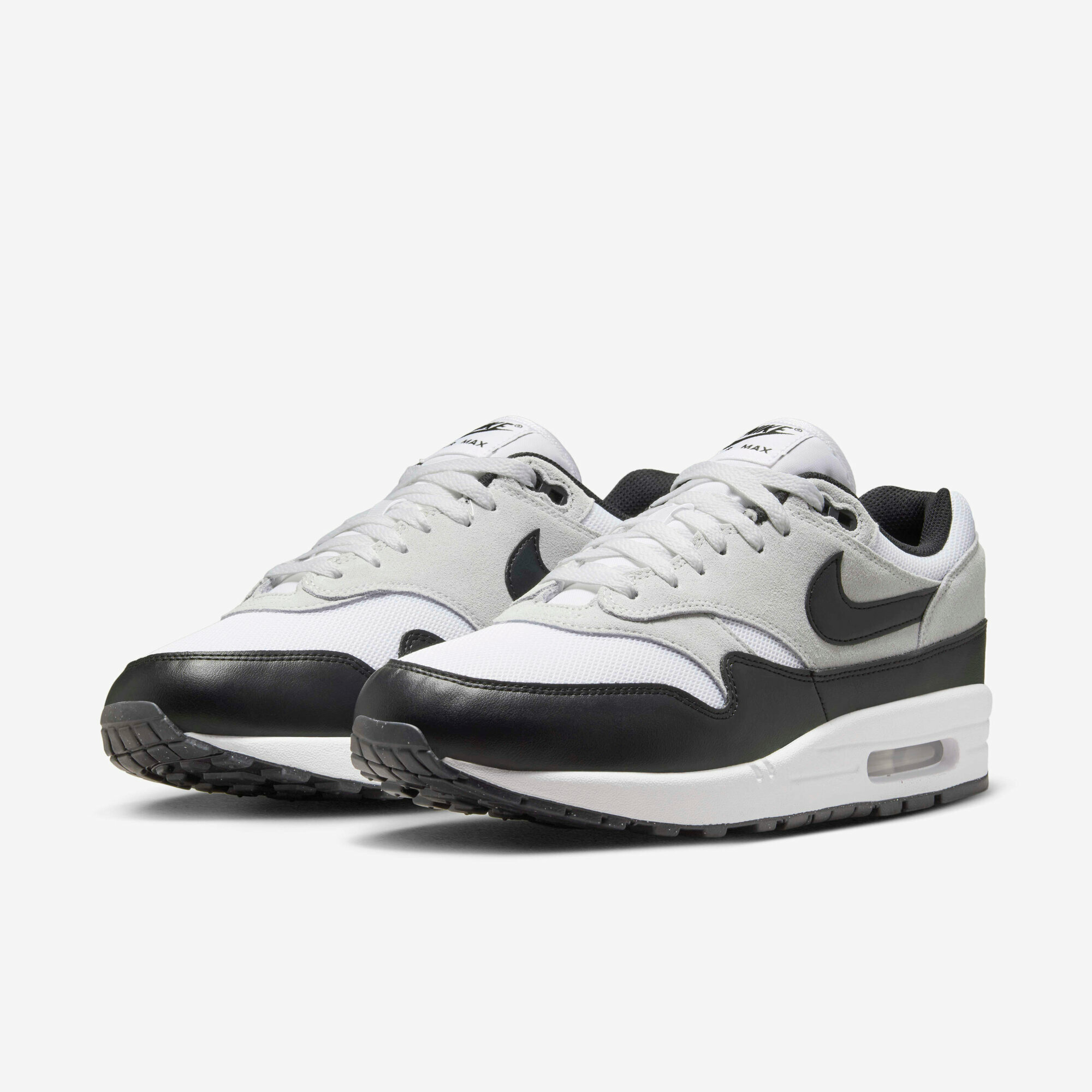 Кроссовки NIKE Air Max 1, размер 11.5 US, белый/черный — фото 1