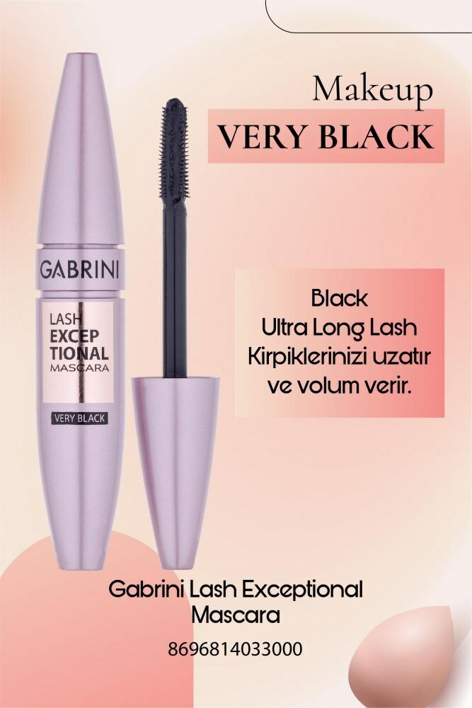 Тушь GABRINI Lash Exceptional Very Black сочетает эффект Ultra Long Lash. — фото 1