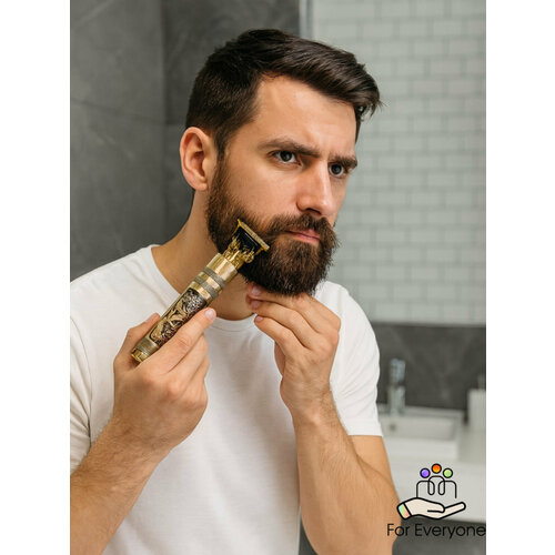 Профессиональный триммер для стрижки бороды, усов и тела, золотой дракон