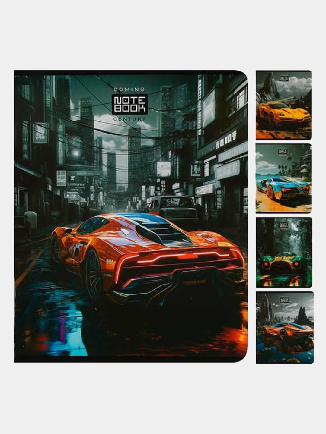 Тетрадь А5, 48л, клетка, "Спорткар" 5 шт