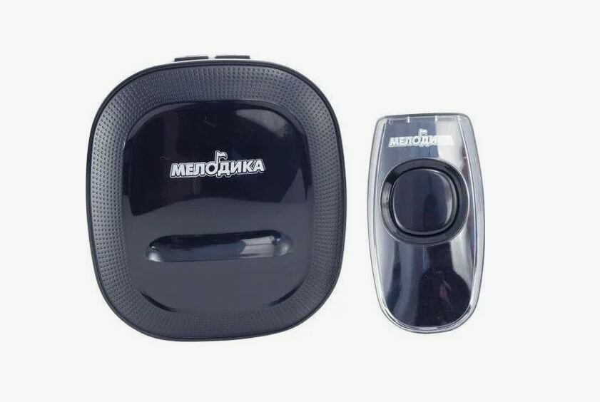 Звонок б/проводной на батар. Мелодика Б250,36 мел, 4 ур. громкости, черный