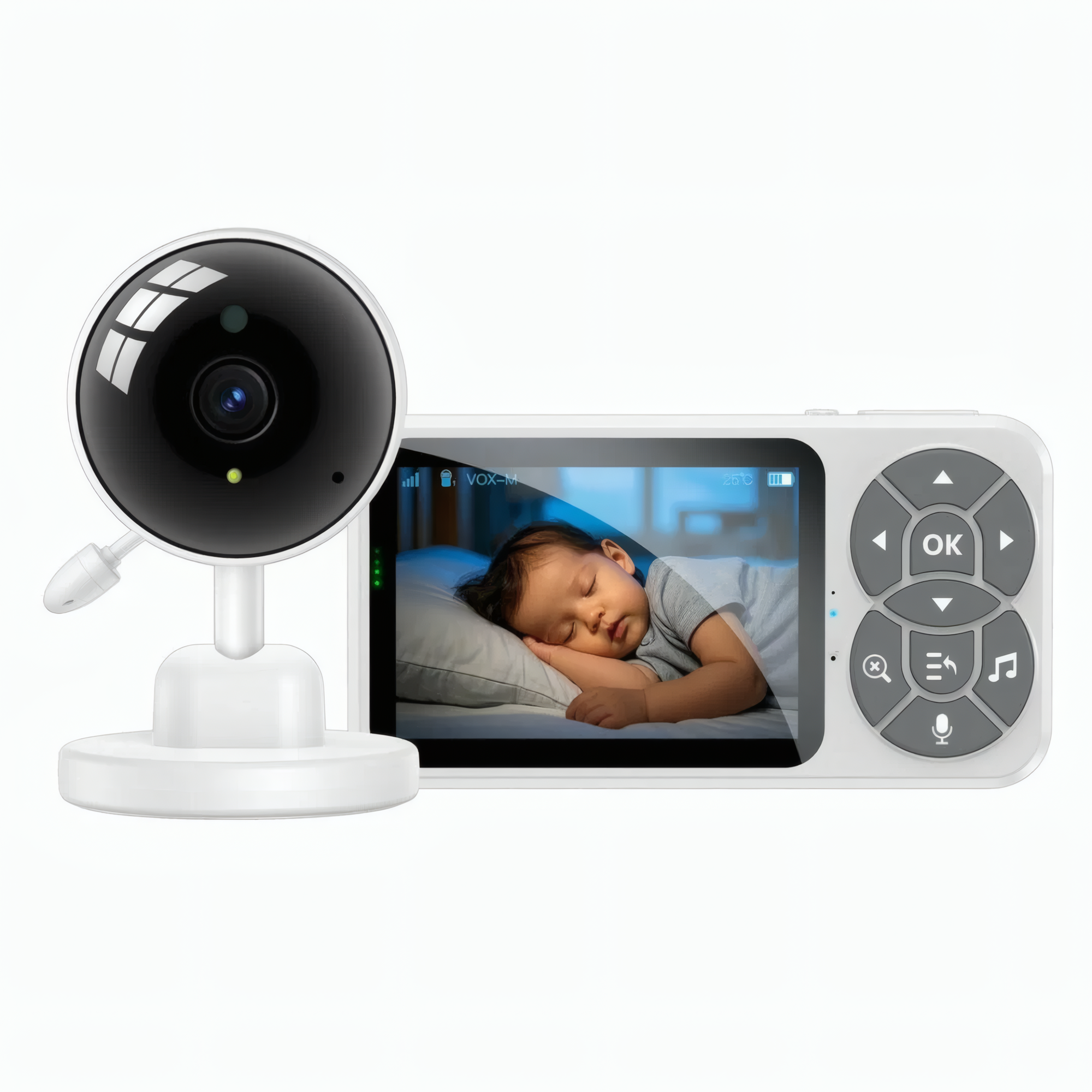 Видеоняня Yesido KM26, экран 3,5", камера 1 Мп, 2.4G, ИК 0–5 м