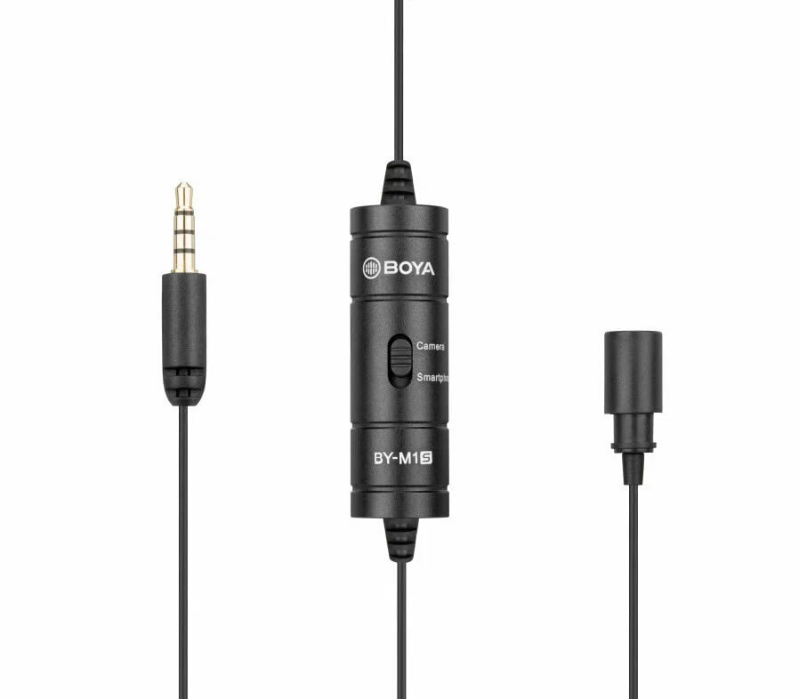 Микрофон Boya BY-M1S, петличный, всенаправленный, 3.5 мм TRS — фото 1