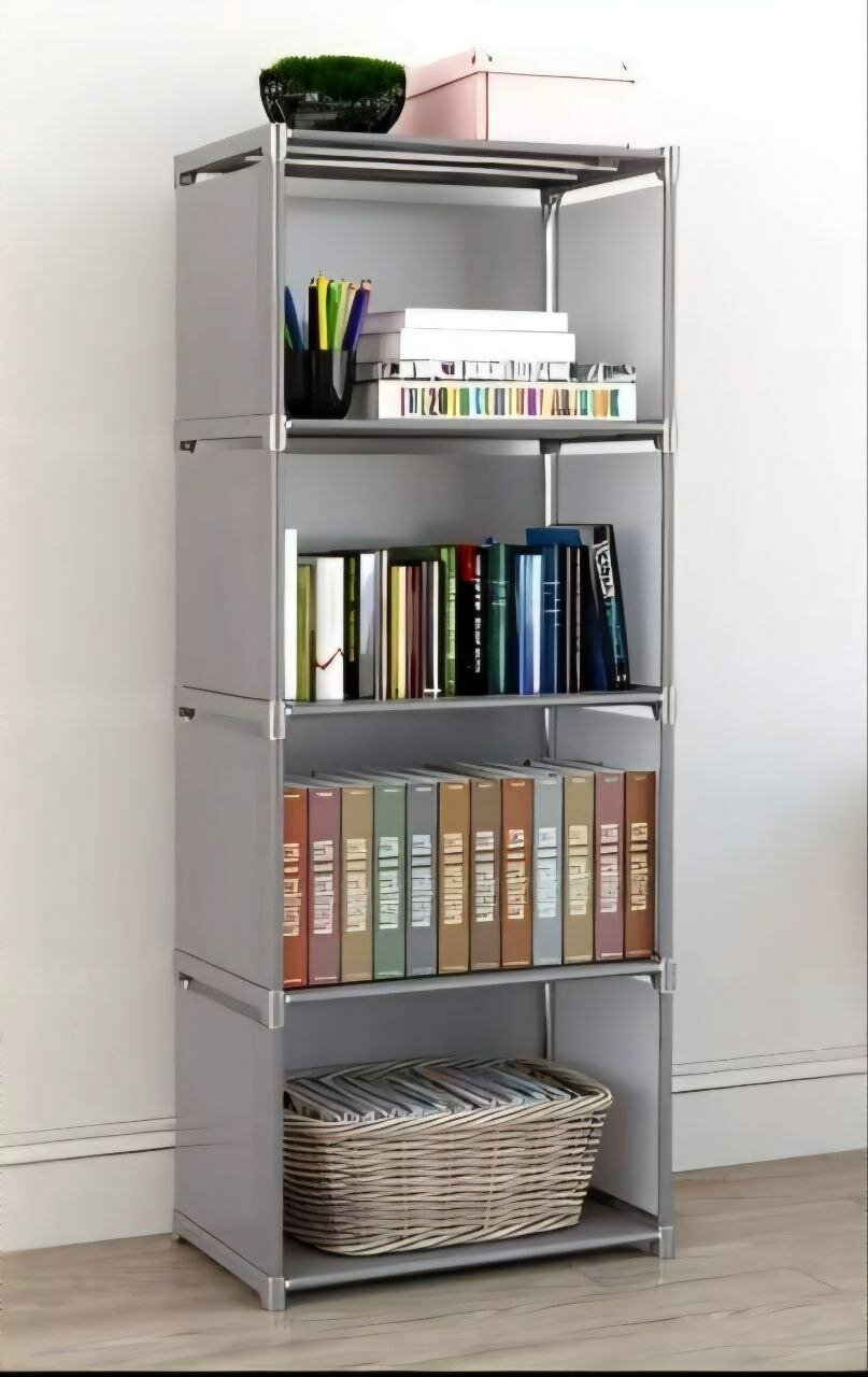 Модульный открытый стеллаж, многоярусная полка, высота 125 см