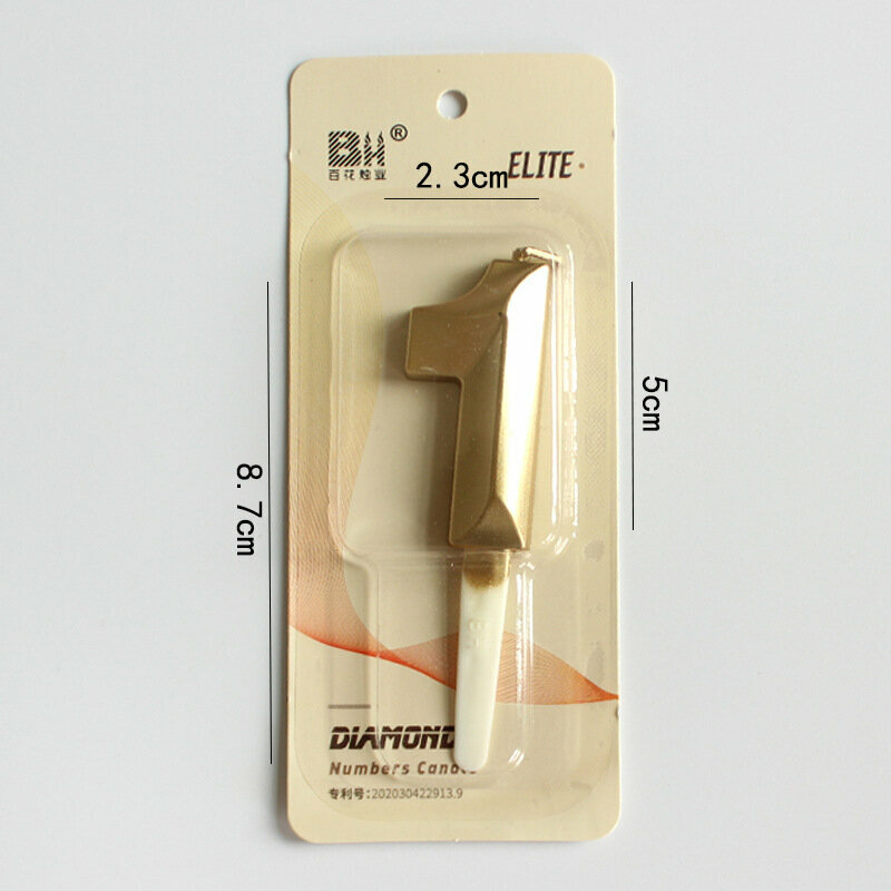 Свечи в форме цифр на день рождения. Каждая цифра имеет индивидуальный дизайн и смотрится на торте ярко и красиво