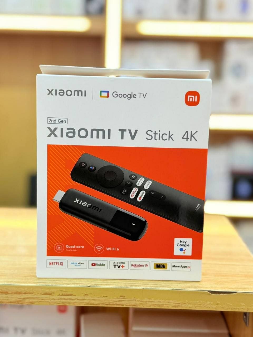 Сaмарт ТВ-приставка Xiaomi Mi Stick 4k 2gen 2025, беспроводная, Android TV, 4K