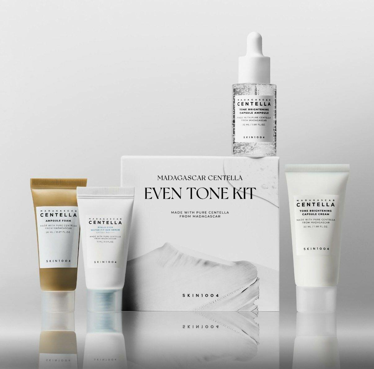 Набор средств Skin1004 Madagascar Centella Even Tone Kit для ровного тона кожи (4 шт.)