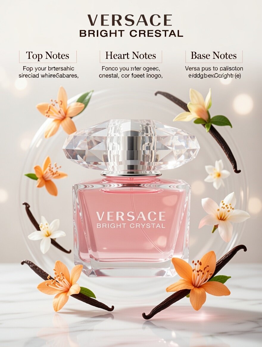 Духи для женщин, духи Versace Bright Crystal, летний осенний распив парфюм 10 мл