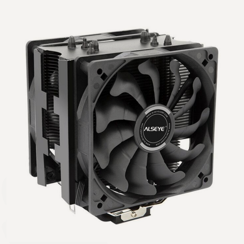 Изображение товара Процессорный кулер ALSEYE S120D-B Universal, черный, 4-pin, 120мм