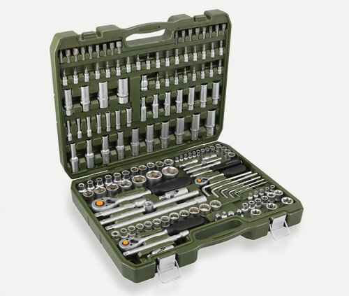 Изображение товара Набор головок 151 предмет 1/4', 3/8', 1/2'