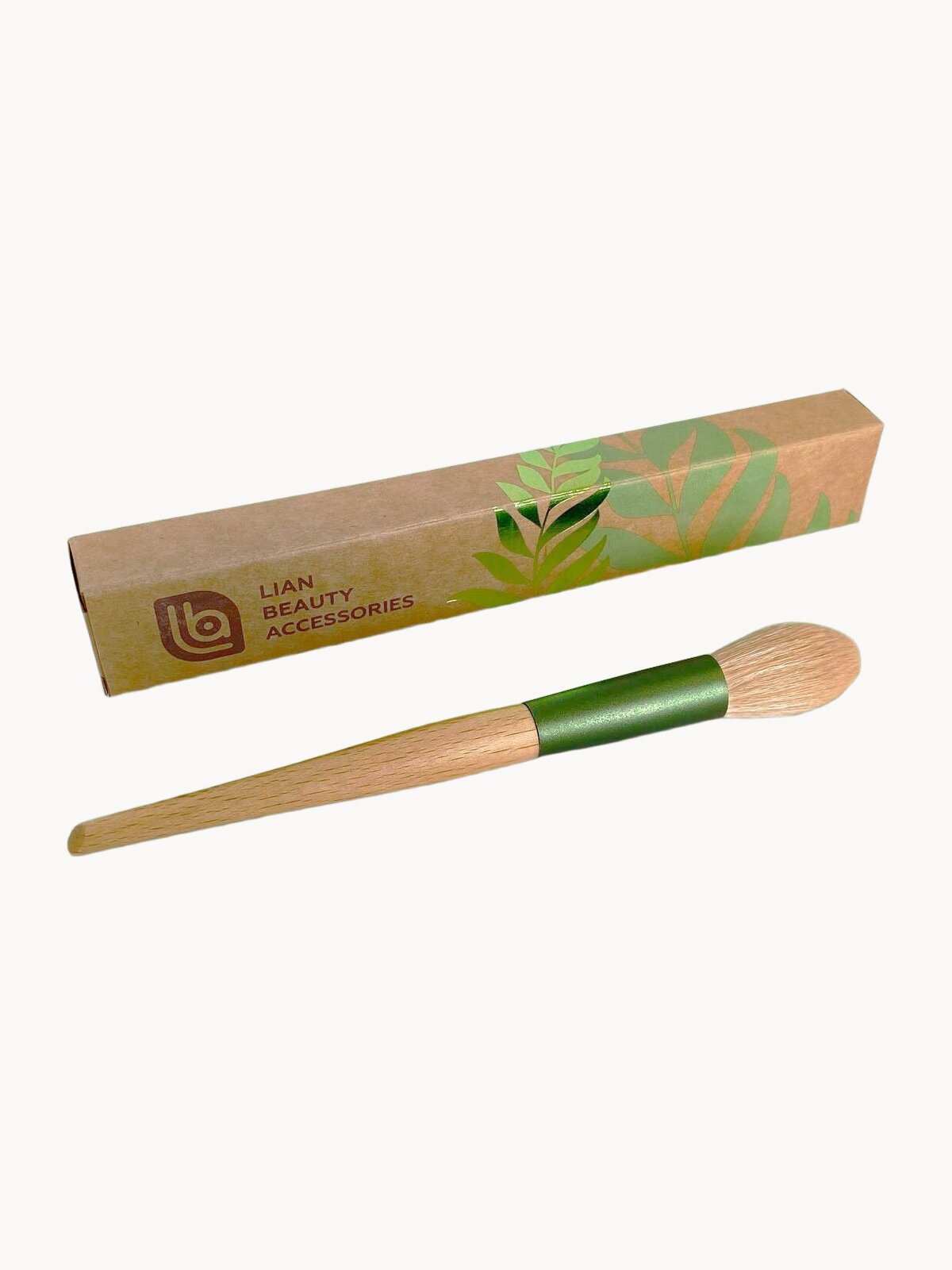 Эко кисть для румян и хайлайтера №3 для макияжа лица Lian Beauty Accessories