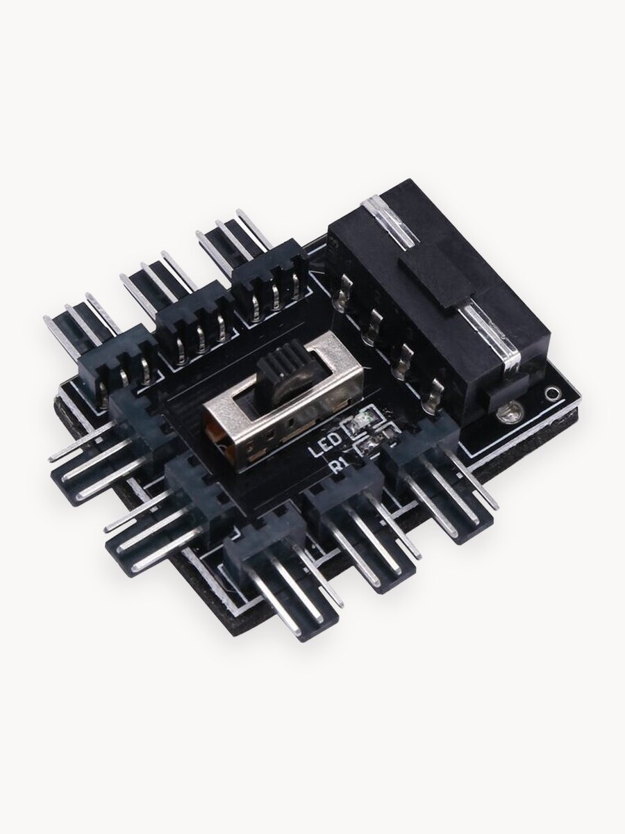 Реобас Разветвитель на 8 кулеров MOLEX на 3pin 4pin