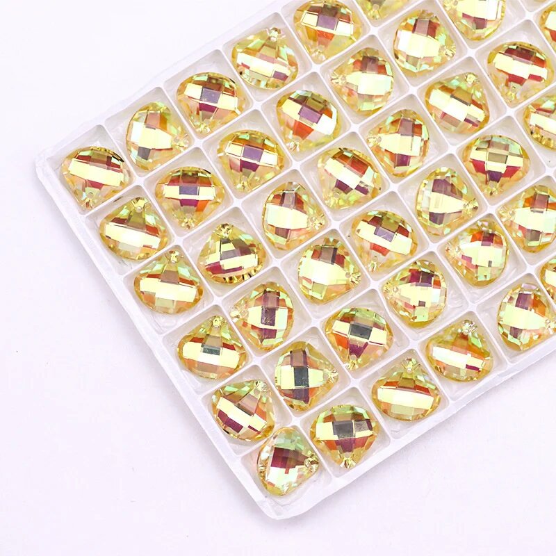 Стеклянные подвески Swarovski 20 мм 20mm 9Pieces, 07 Metal Sunshine