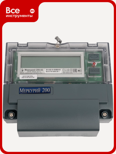 Изображение товара Счетчик Инкотекс Меркурий 200.02 электронный однофазный двухтарифный DIN‑модуль