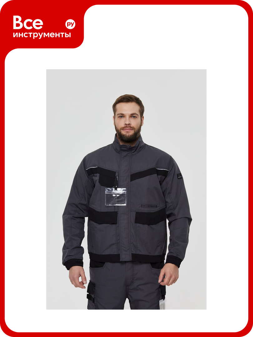 Куртка рабочая Delta Plus MACH2 Corporate цвет серый/черный размер S MCVE2GNPT