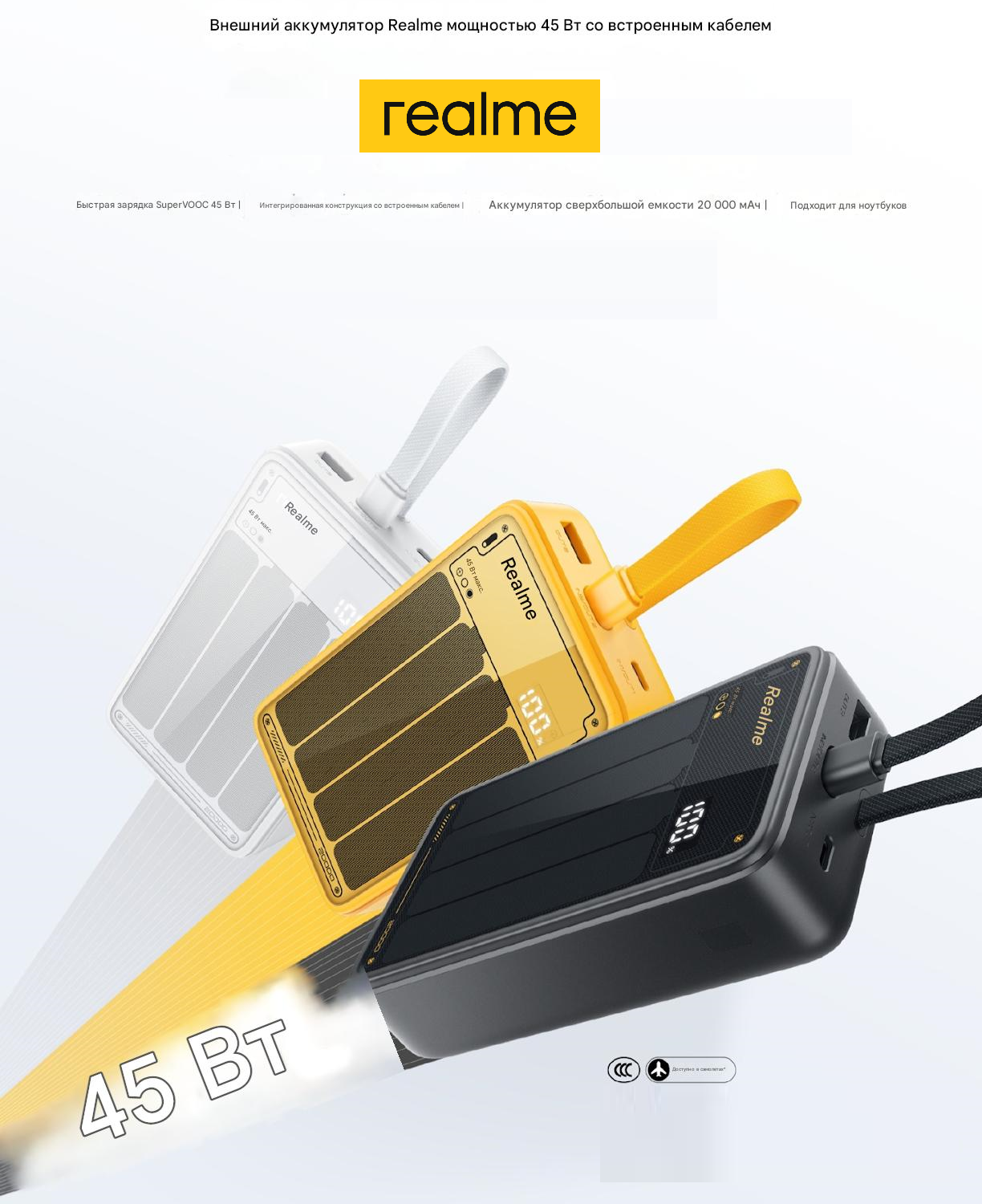 Realme 20000 mah 45W