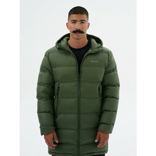 фото Пуховик rank proof-tex mid down jacket, размер xl, зеленый
