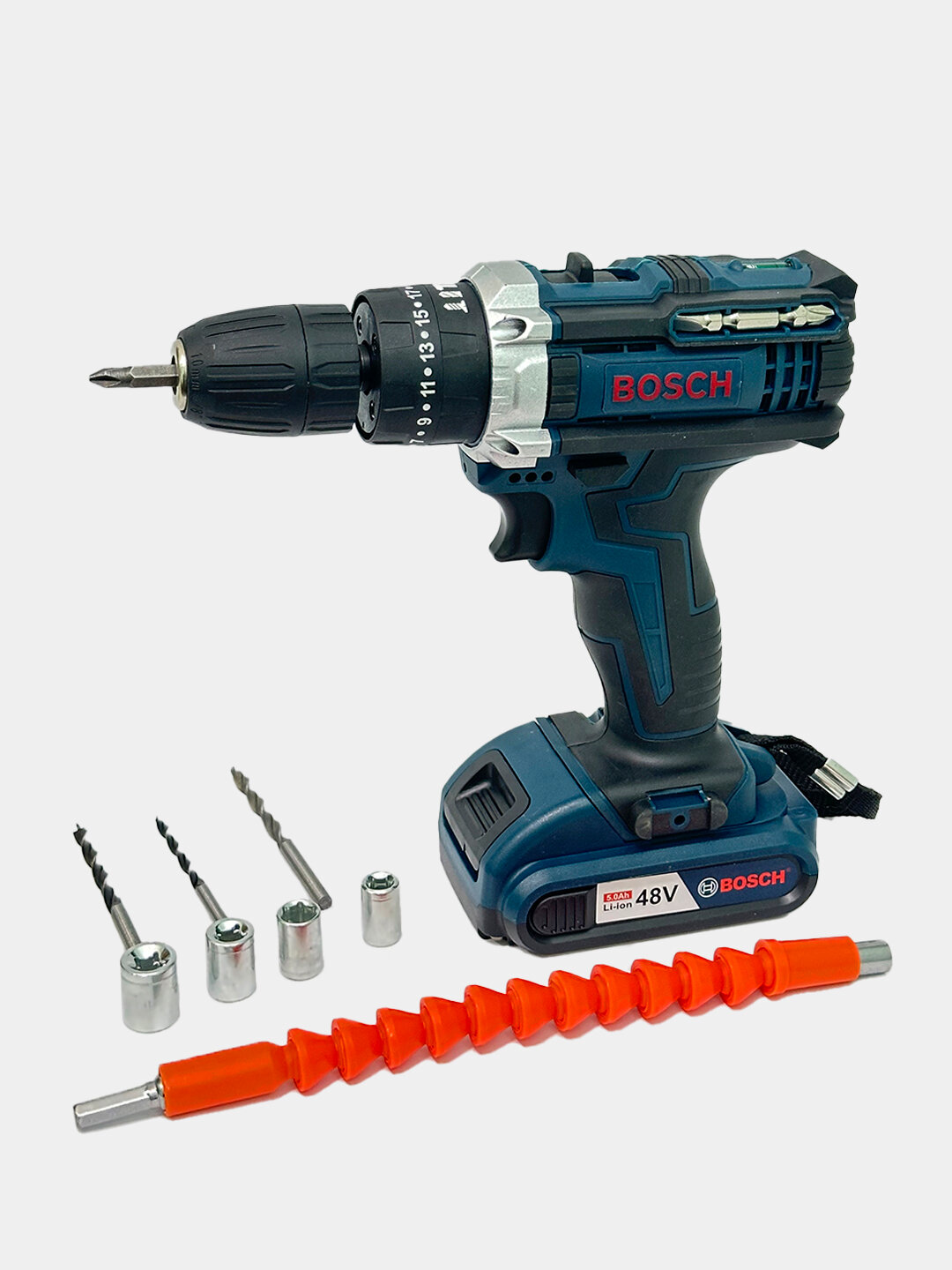 Аккумуляторная дрель-шуруповерт - Морской — фото 1