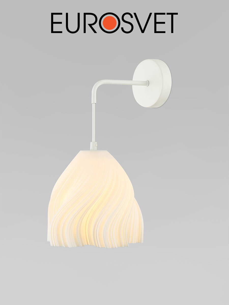 Бра / Настенный светильник с акриловым плафоном Eurosvet Sinki 40075/1 E14 5 Вт цвет белый
