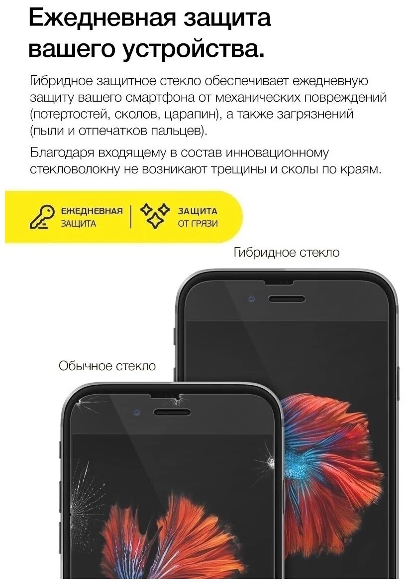 Защитное стекло "Flexible Glass A72", для Samsung Galaxy A72 — фото 1