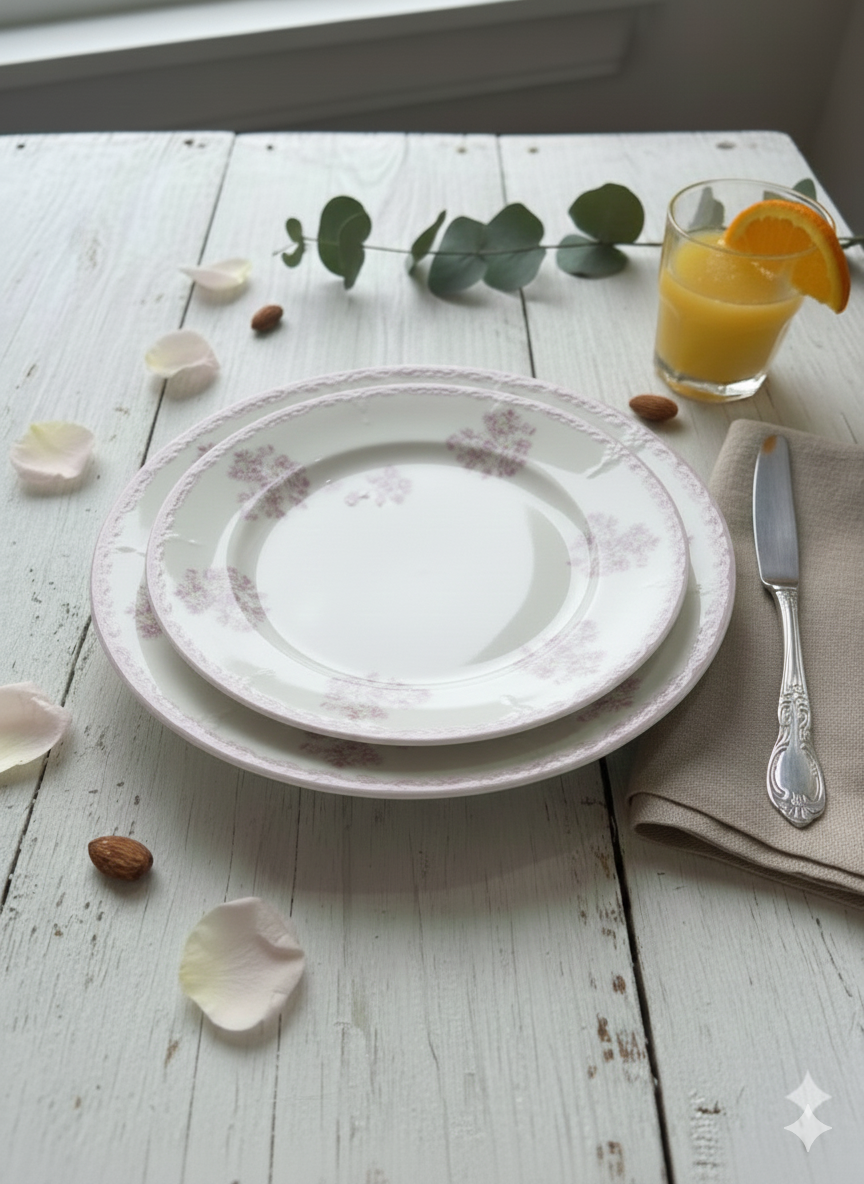 Cреднийкерамическая тарелка «Весенний сад», 20 см — обеденная / сервировочная. — фото 1