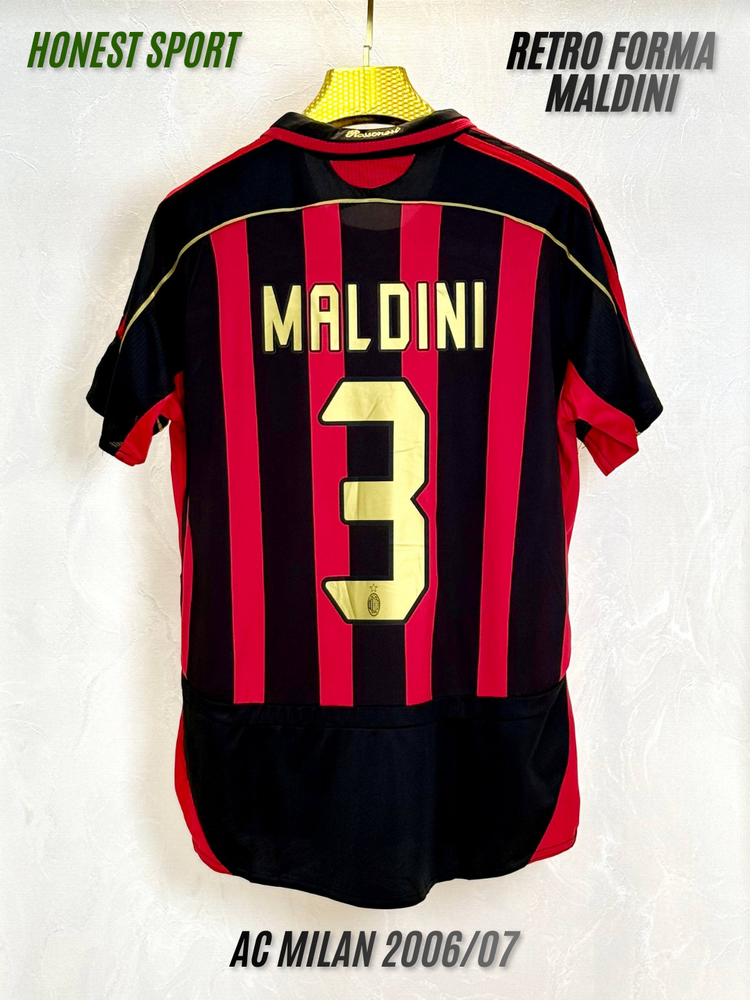 Паоло мальдини №3 (черный) «милан» 2006/07 - от HONEST SPORT размер-S