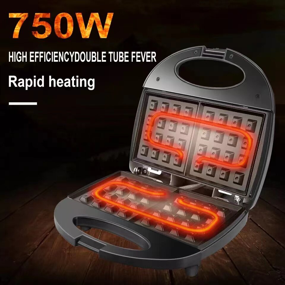 Электрическая вафельница Sonifer SF‑6043 — компактная кухонная техника для приготовления хрустящих вафель.