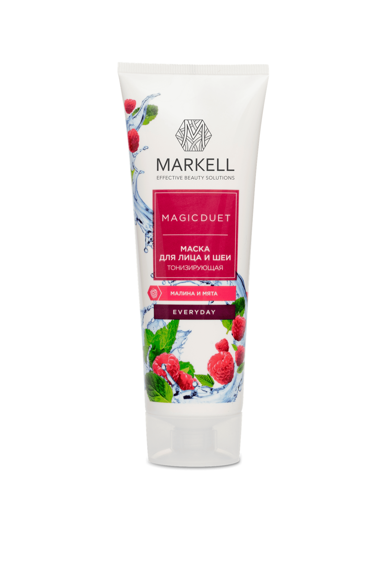 MAGIC DUET маска для лица и шеи Тонизирующая малина и мята Жирная и комбинированная