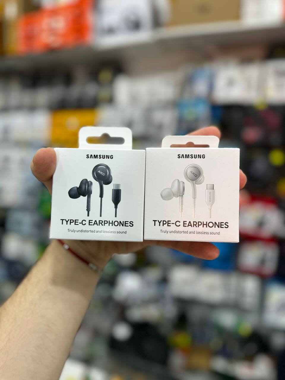 Оригинальные проводные наушники Samsung AKG Type-C с микрофоном