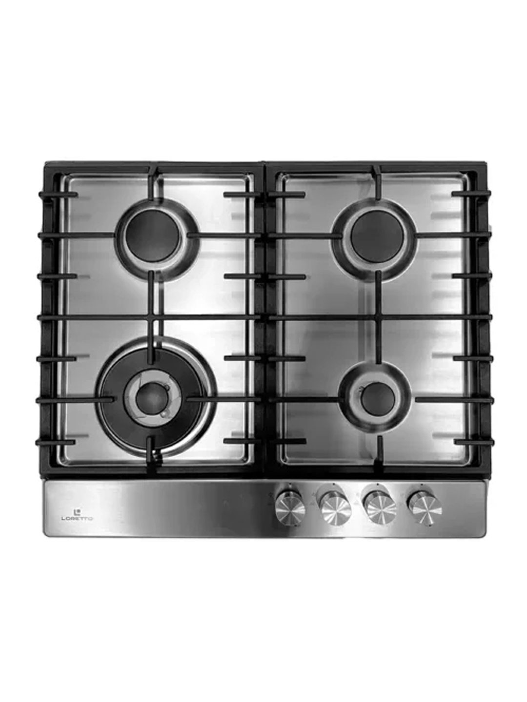 Варочная панель Loretto LHB-641L02-X INOX, Газ-контрол, Электроподжиг, Горелки Defendi, Гарантия 3 Года