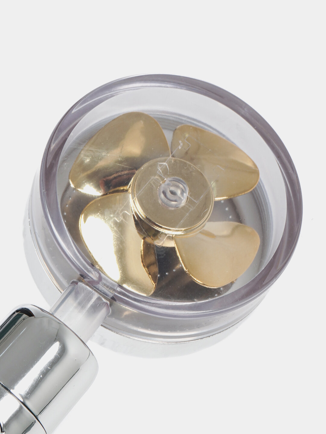 Душевая лейка "Современная и удобная", винтовая, безмасляная, 5.0 бар, серебристая