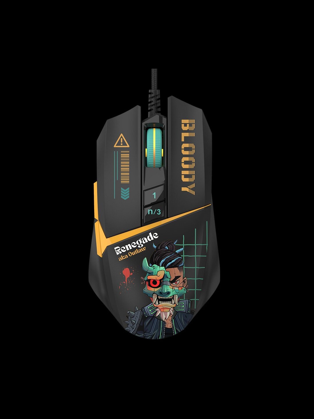 Игровая мышка с настройками макрос Bloody W63 Max Renegade Midnight