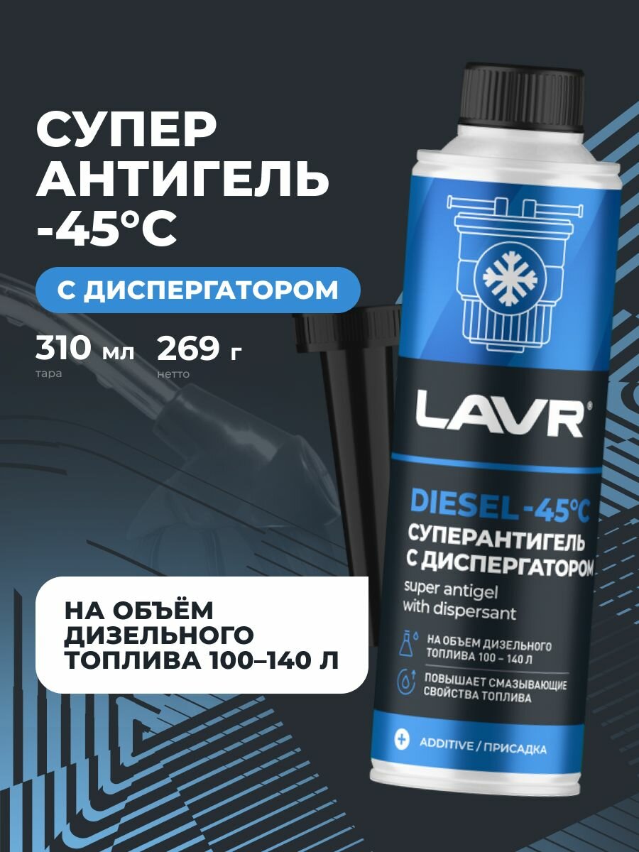 Суперантигель с диспергатором 1:400 LAVR арт. LN2114, 310 мл