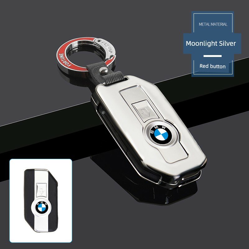 Защитный чехол для ключей BMW мотоцикл R1250GS, F900R, F850, C400GT750 с ручкой Moon Silver красный