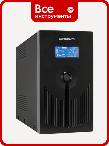 Изображение товара Источник бесперебойного питания CROWN CMU-SP800EURO LCD CM000001493, для эксплуатации в офисе