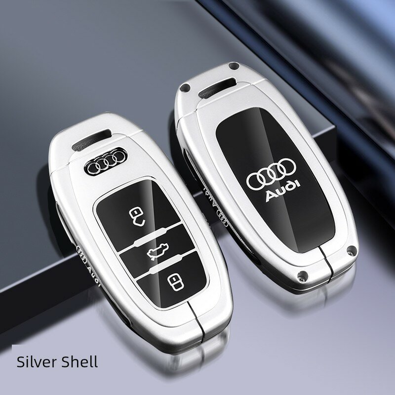 Однокомпонентный ключевой браслет Audi A6L, матовый серебристый оттенок, подходит для роскошных авто, премиум-качество